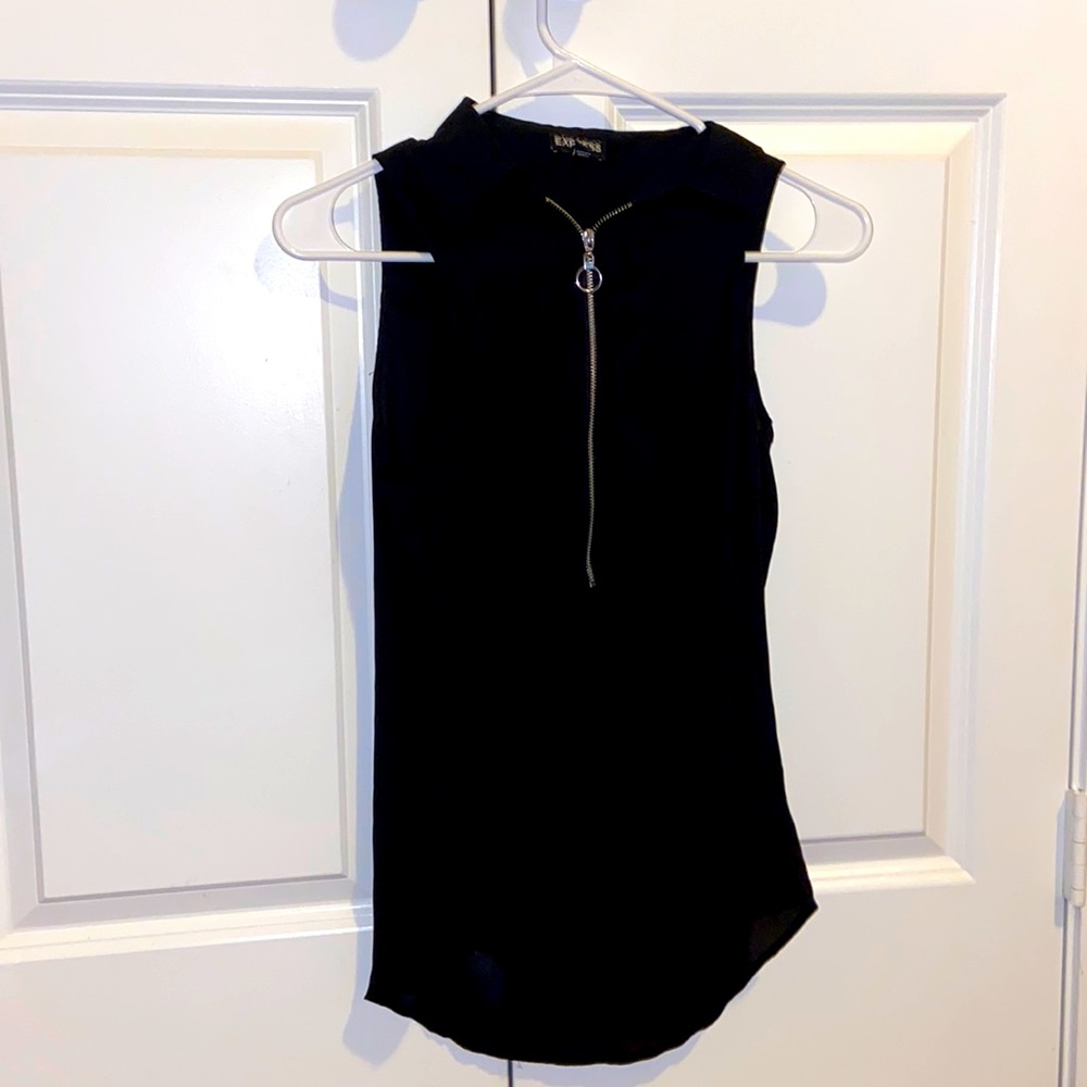 Zip Up Tank Top